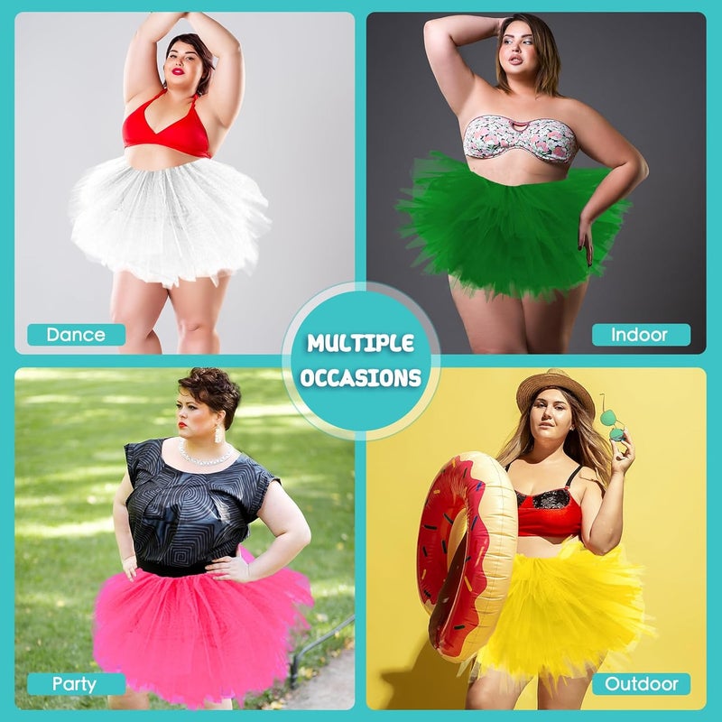 Fynnsure 5 Layers Plus Size Tutu Skirts for Women Extra Large Tulle Skirt 80s Adult Tutu Skirts Tutus Halloween Costumes - Image 2